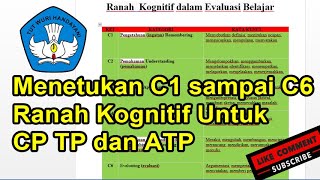 Menentukan C1 C2 C3 C4 C5 C6 pada CP TP ATP Kurikulum Prototipe #kurikulummerdeka