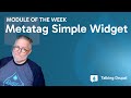 Module: Metatag Simple Widget