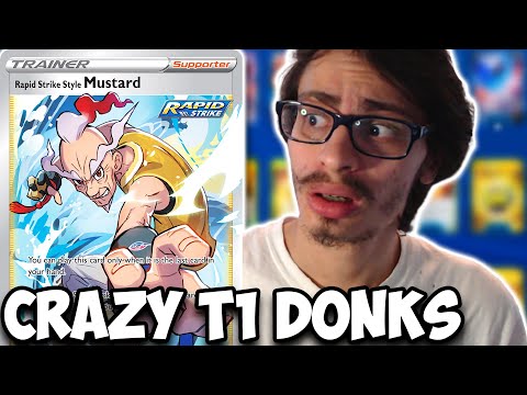 CRAZY T1 Donks With Rapid Strike Mustard Box! T1 Rapid Flows! Brilliant Stars PTCGO - YouTube CRAZY T1 Donks With Rapid Strike Mustard Box! T1 Rapid Flows! Brilliant Stars PTCGO - YouTube