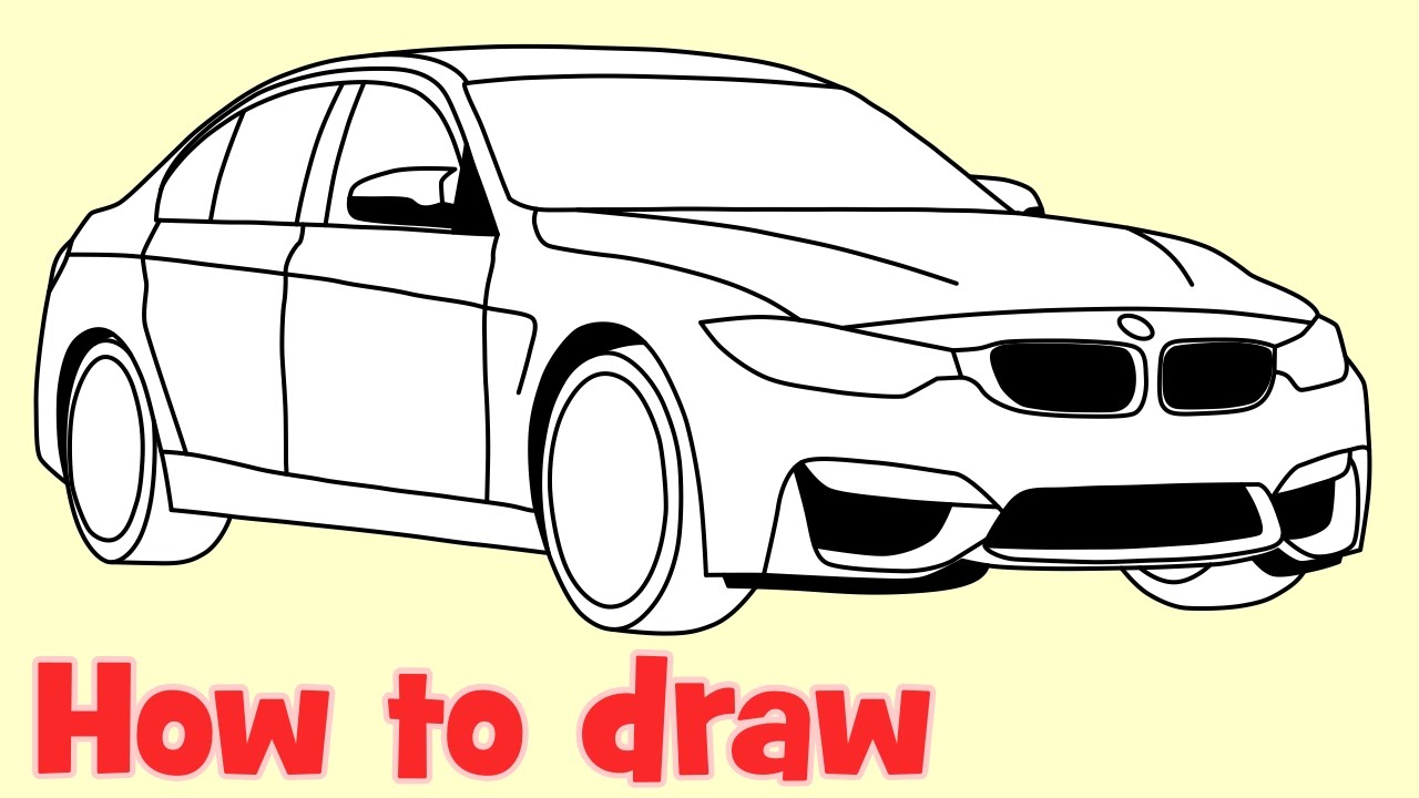 drawing, how to draw, How to draw a car, How to draw ...