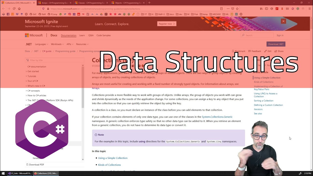 7.1 Introduction to Data Structures - Learning C# - YouTube