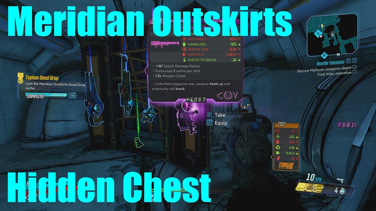 Borderlands 3 - Meridian Outskirts hidden chest
