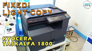 CLEANING &amp; REPAIR TUTORIAL KYOCERA TASKalfa 1800 Series | Light Copy (Tagalog)