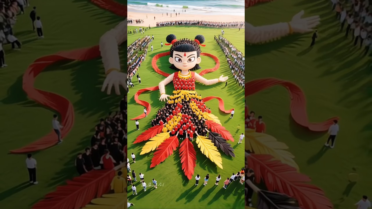 Xếp hình Na Tra hoành tráng quá 