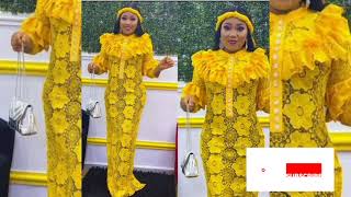 "Stunning Yellow Lace Gown for Women - Must-Have Summer  Style!"@preshyswardrobe