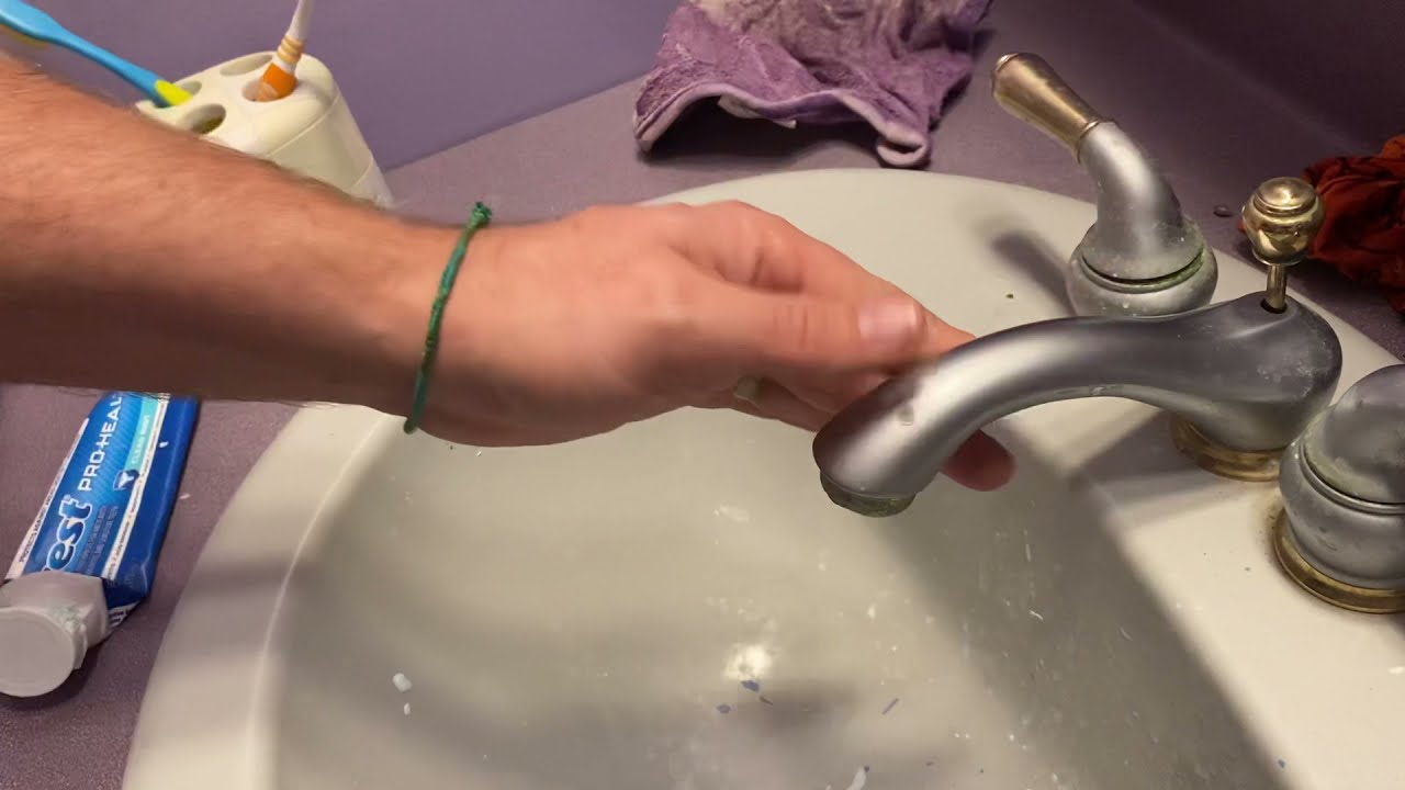 How to Fix a Slow Faucet at Home DIY Trickle Aerator YouTube