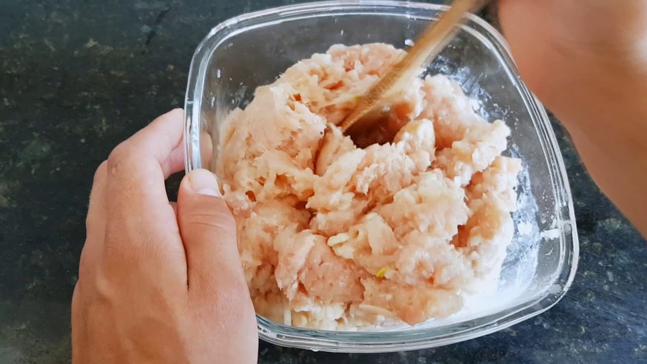 COMO FAZER ALMONDEGA DE FRANGO