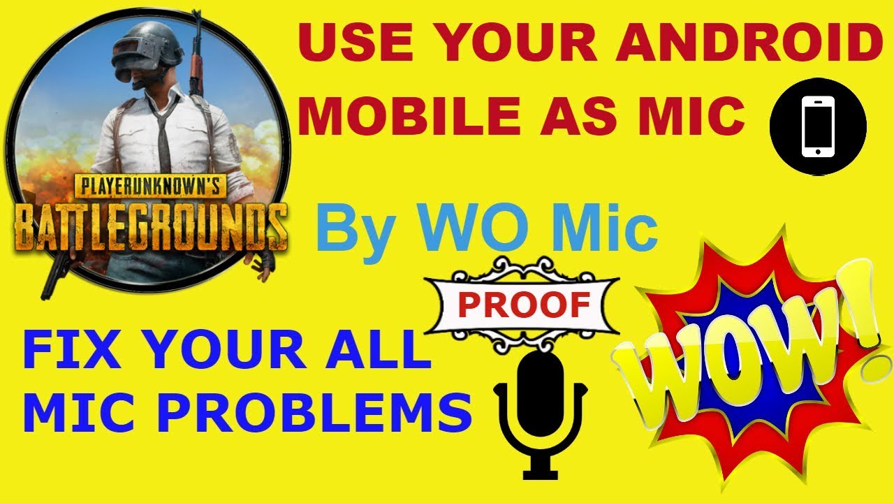 How to Fix Your PUBG Mobile Microphone Problems By WO Mic [ Hindi ]🔥🔥