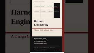 10 Harness Engg. Principles. #harnessengineering #claudeai #claude #claudecode