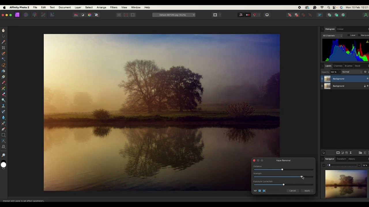 Affinity Photo Tutorial - Haze Removal and sharpening.