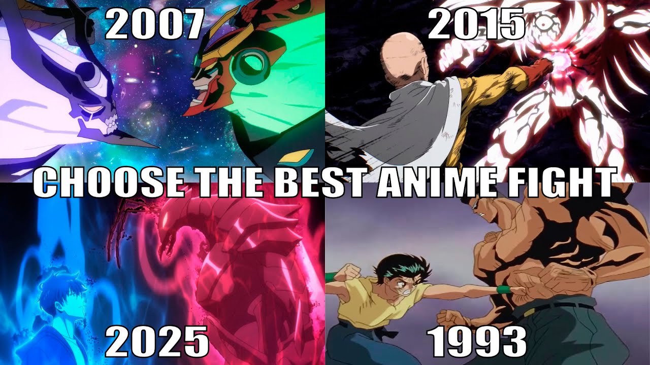 Choose One Anime Fight from Each Year (1990 - 2025)