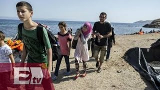 Decenas de inmigrates sirios llegan a la isla de Lesbos / Paola Virrueta