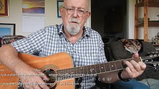 12-string Guitar: Crying in the Chapel (Including lyrics and chords)