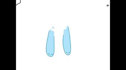 Falling cute waterdrop - Animation