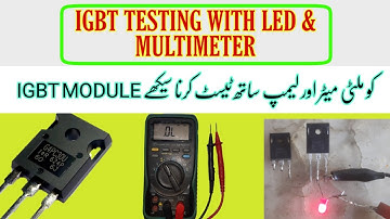Igbt dual testing | igbt test with led and multimeter | igbt led test | vfd repairing lab