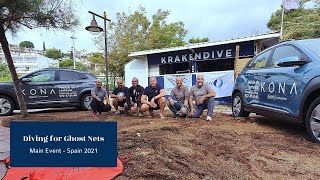 Diving for Ghost Nets - Removing a 450kg Ghost Net - Main Event, Spain 2021