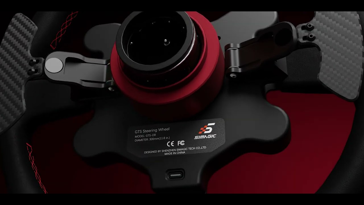 Simagic GTS Steering Wheel | Racing Wheel with Leather Grips