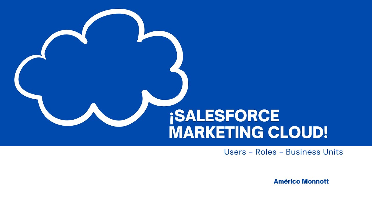 Marketing Cloud - create users - assign role - assign business unit