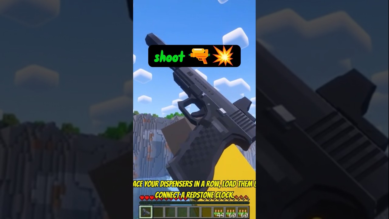 This Minecraft Gun Hack SHOOTS Like a Real Weapon!