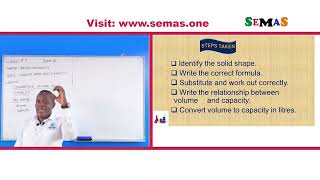 Are you a P7 candidate Learn how to convert Volume to capacity  with SEMAS.