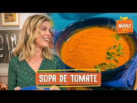 Vídeo: Sopa De Tomate Com Linguiça De Caça E Bacon