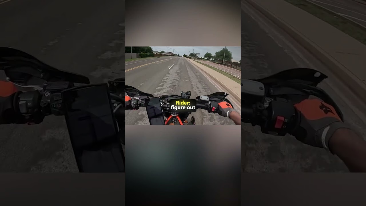 Biker Finds out why roads have squiggly lines🤔