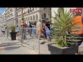 Alger  travaux dlargissement du trottoir du bd zighoud youcef