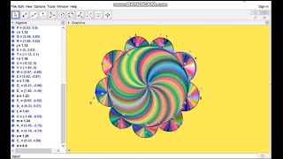 Flower animation by geiogebra