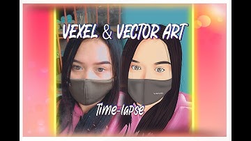 VEXEL & VECTOR ART  TIME-LAPSE ON PHOTOSHOP CC 2021