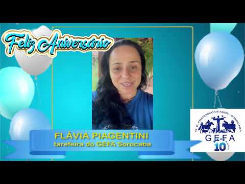 Assista: GEFA 10 anos - Mensagem de FL�?VIA PIAGENTINI (20/09/2023)