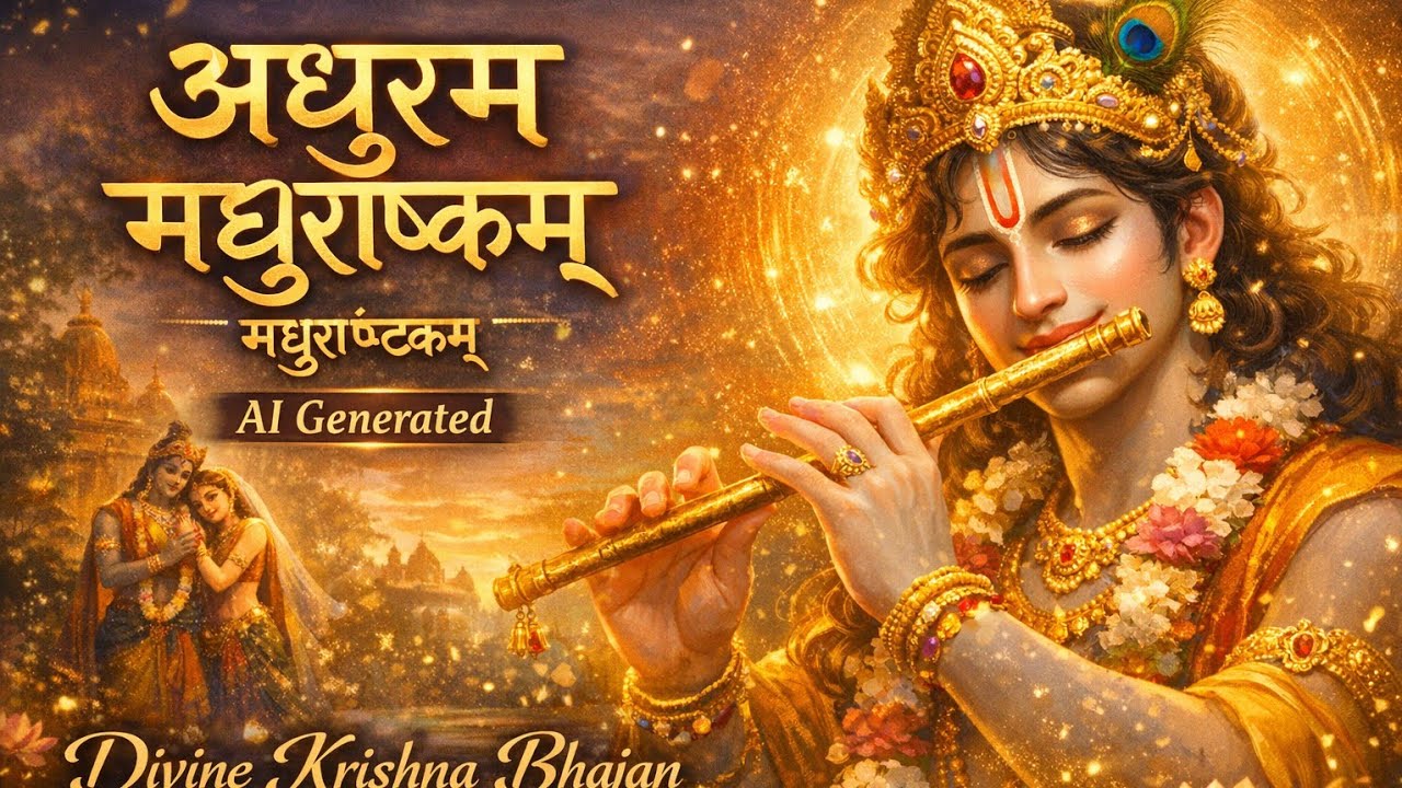 Adharam Madhuram | मधुराष्टकम् | Krishna Bhajan | AI Generated Devotional Song |#AdharamMadhuram