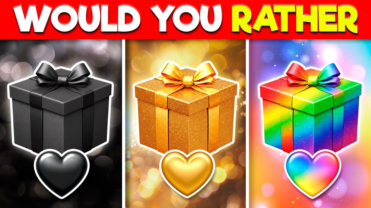 Choose Your Gift: 🖤 Black, ✨ Gold, or 🌈 Rainbow