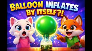 Balloon Inflates By Itself?! Easy Science Experiment