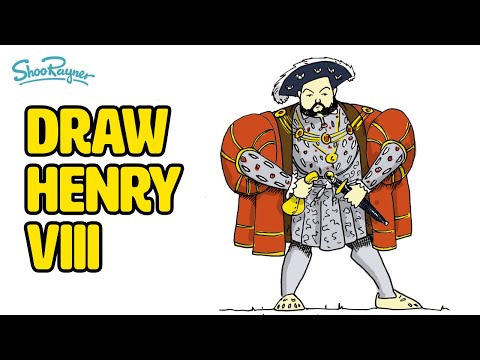HOW TO DRAW KING HENRY VIII   with step by step instructions