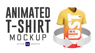 Animated T-Shirt mockup | After Effects tutorial