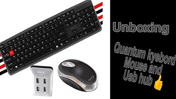 Unboxing Quantum Kyebord Mouse Usb hub combo!! D Bro Lifestyle !!