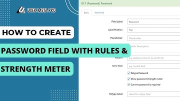 How to Create a Strong Password Field  | User Meta Pro
