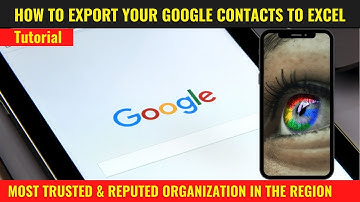 How To Export Your Google Contacts To Excel Sheet