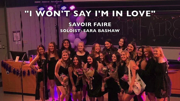 I Won't Say I'm in Love