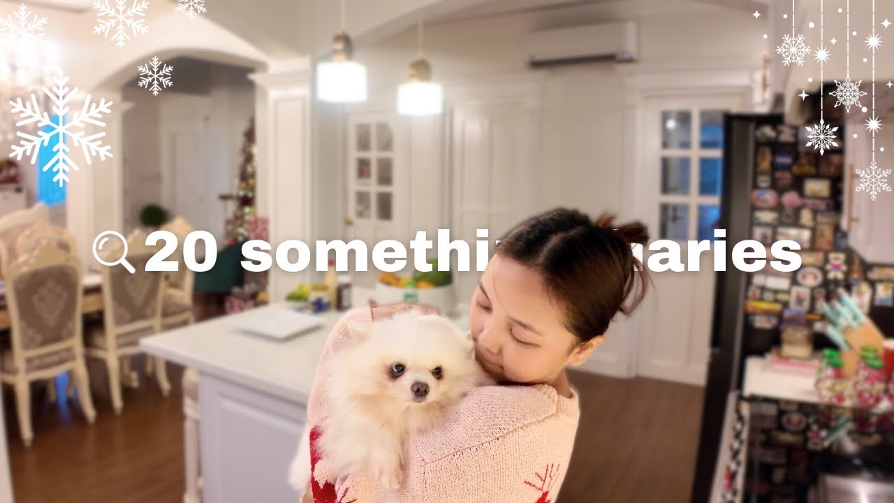 20 something diaries | a christmas vlog, making mac n cheese, gift haul, holiday at home ⟡₊ ⊹