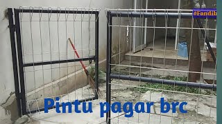 Cara membuat pintu pagar besi brc minimalis