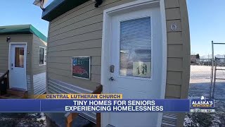 Anchorage church opens tiny houses for homeless seniors