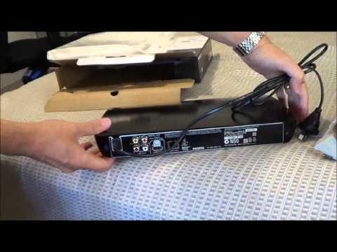 Sony BDP-S390 Blu-ray Disk Player Unboxing and Showing Product Specifications