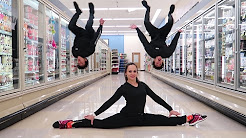 GYMNASTICS IN GROCERY STORE!