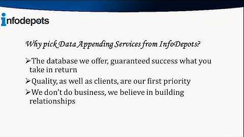 Data Appending Services