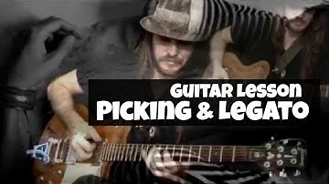 Guitar PICKING with LEGATO Lesson (TAB) - Modern Guitar Techniques | Peter Luha