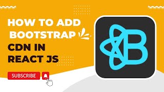 how to add bootstrap cdn in react js || Write inline CSS in react