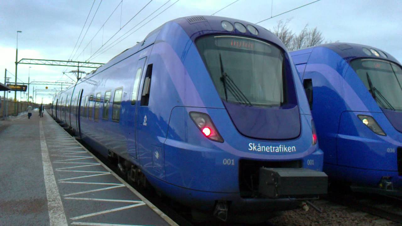 Pågatåg X61 x2, Gunnesbo - Tåg / Train - YouTube