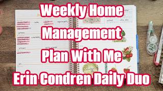 Weekly Home Cleaning Plan Using My Erin Condren System