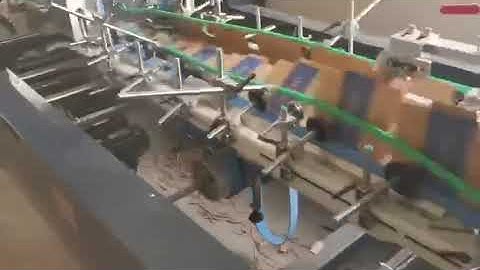 corrugated box folder gluer
